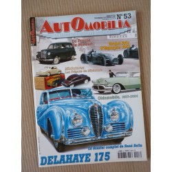 Automobilia n°53, Delahaye 175, Renault Prairie, 2cv spéciales, Oldsmobile