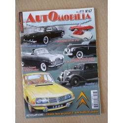 Automobilia n°67, Renault Vivaquatre, Hotchkiss Monceau Agay, Citroën F, Graham Shark, Ford Consul Zephyr Zodiac mk1