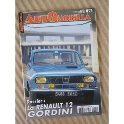 Automobilia n°71, Renault 12 Gordini, Bentley Continental, Skoda 440 à Felicia, César Marchand