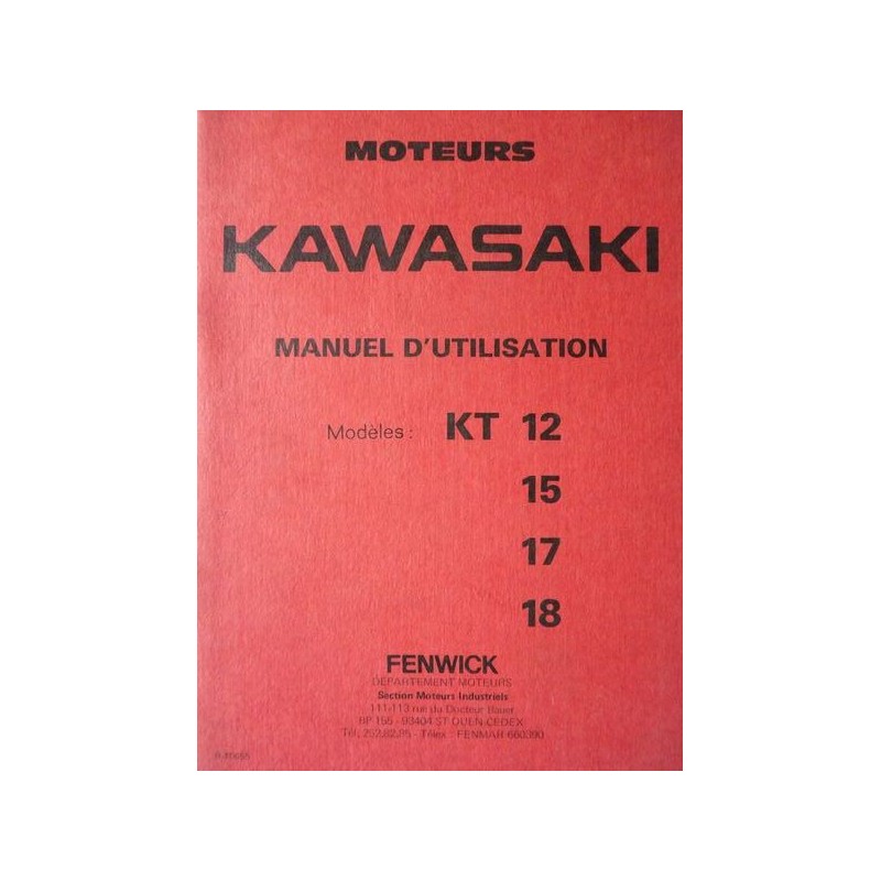 Kawasaki KT12, KT15, KT17, KT, notice d'entretien (eBook)