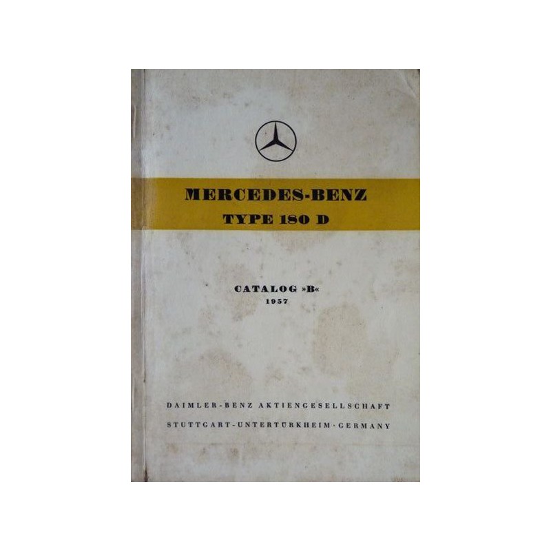 Mercedes 180D w120, catalogue de pièces (eBook)