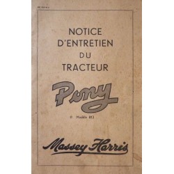 Massey Harris Pony 812, notice d'entretien (eBook)