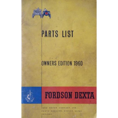Fordson Dexta, catalogue de pièces (eBook)