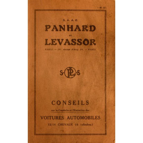 Panhard X63 12cv et 14cv, notice d'entretien (eBook)