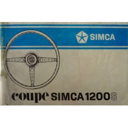 Simca 1200S, notice...