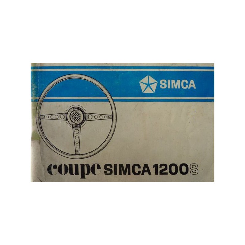 Simca 1200S, notice d'entretien (eBook)