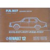 Renault 12, catalogue de pièces