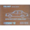 Renault 12, catalogue de pièces