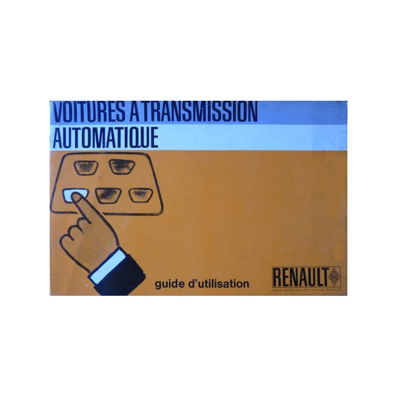 Transmission automatique des Renault 8 et 10 (R1132, R1190), notice d'utilisation (eBook)