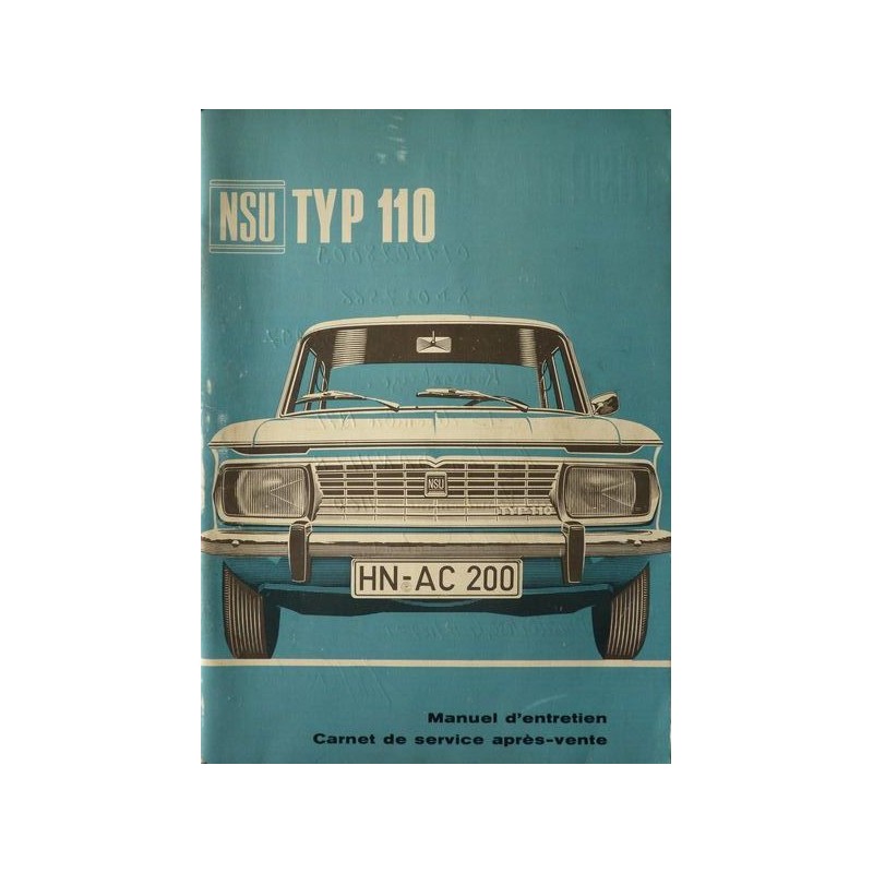 NSU Typ 110, notice d'entretien (eBook)