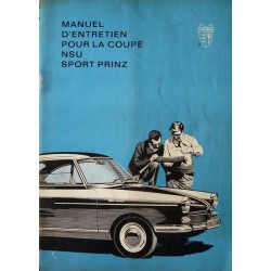 NSU Sport Prinz, notice d'entretien