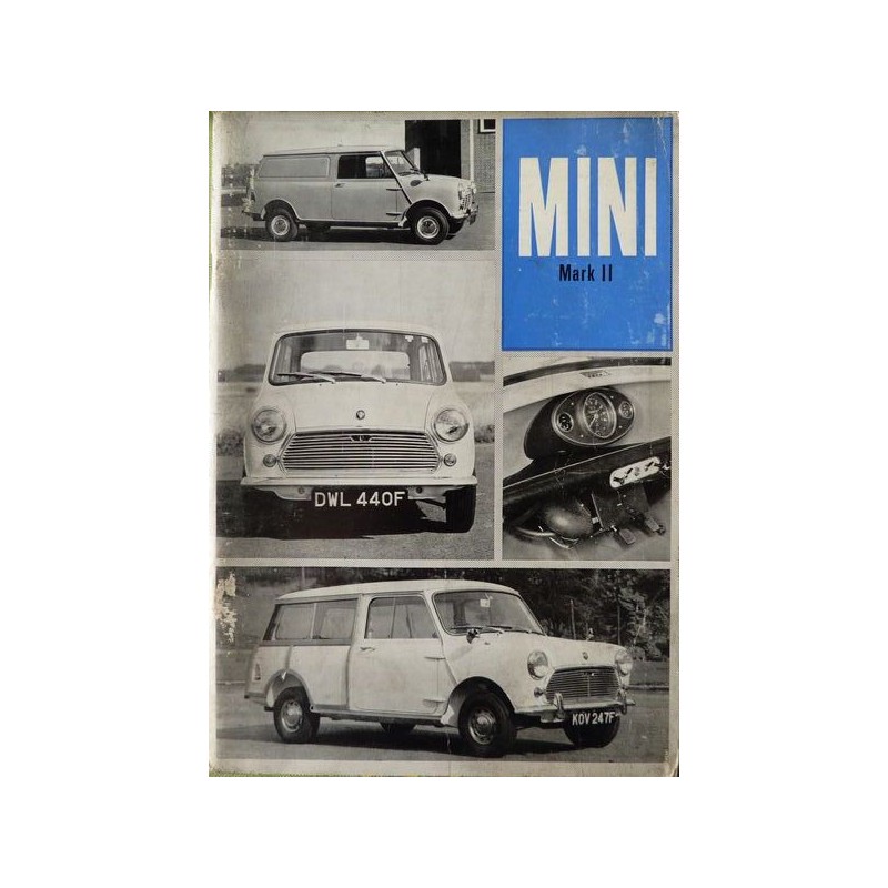 Mini 850 et 1000 jusqu'en 1969, notice d'entretien (eBook)