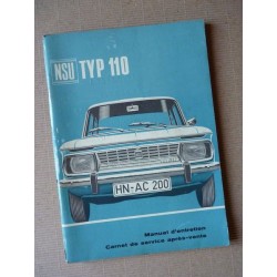 NSU Typ 110, notice d'entretien originale