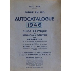 Autocatalogue 1946, liste détaillée des véhicules de la période