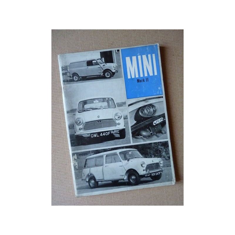 Mini 850 et 1000 jusqu'en 1969, notice d'entretien originale