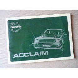 Triumph Acclaim, notice...