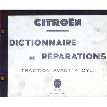 Citroën Traction Avant 7cv et 11cv, manuel de réparation