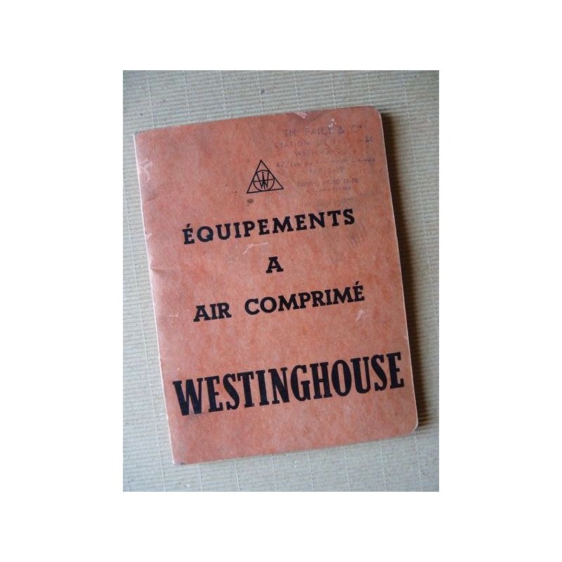 Equipement à air comprimé Westinghouse, catalogue original