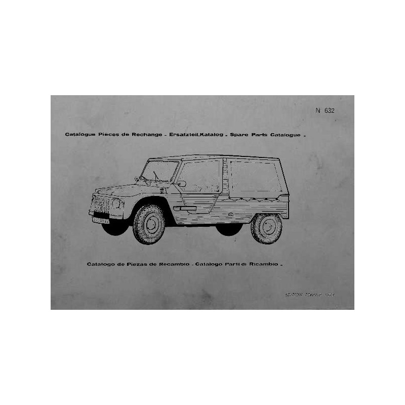 Citroën Mehari, catalogue de pièces