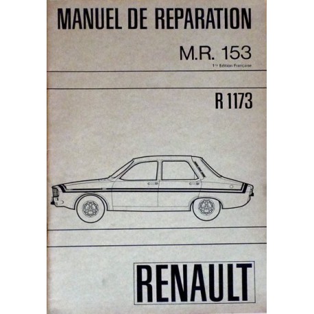 Renault 12 Gordini R1173, manuel de réparation