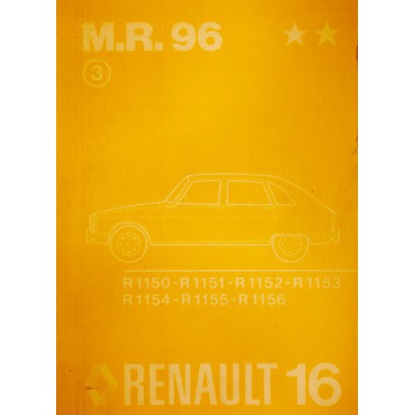 Renault 16, manuel de réparation