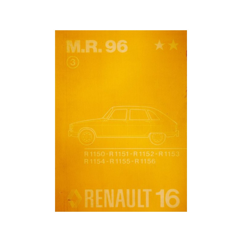 Renault 16, manuel de réparation