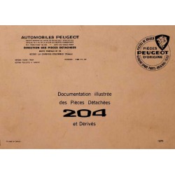 Peugeot 204, catalogue de pièces