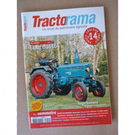 Tractorama n°14, Lanz D1616, Kirovets K701P, Citroën, John Deere 303, affiches agricoles, Guinchard
