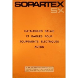 Sopartex SX, balais et bagues d'échange standard