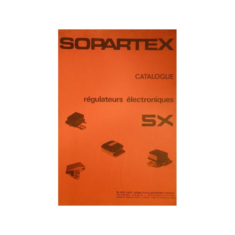 Sopartex SX, régulateurs électroniques