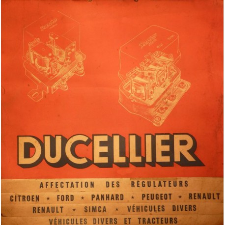 Ducellier, régulateurs, cahier d'atelier