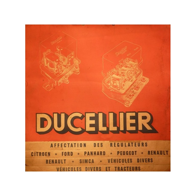 Ducellier, régulateurs, cahier d'atelier