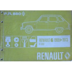 Renault 6 R1180, catalogue de pièces