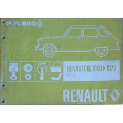 Renault 6 R1180, catalogue de pièces