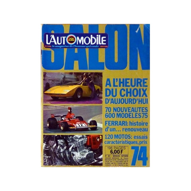 L'Automobile, salon 1974