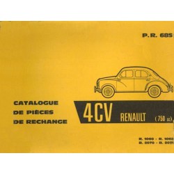 Renault 4cv R1060, R1062, R2070, R2071, catalogue de pièces (eBook)