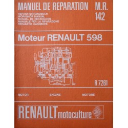 Renault 88 R7261 moteur 598, manuel de réparation