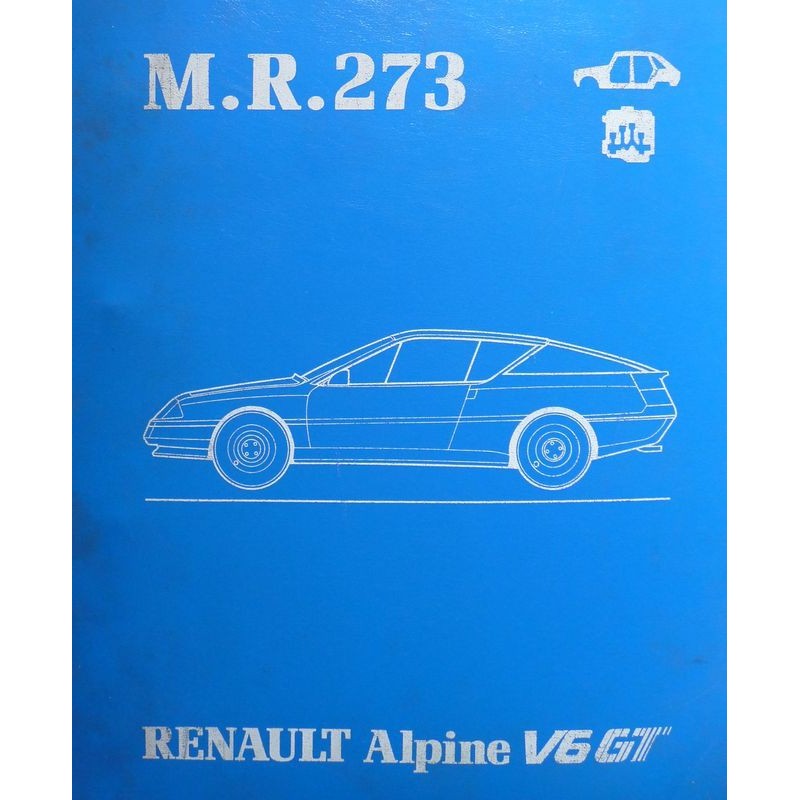 Alpine V6 GT D500, manuel de réparation (eBook)