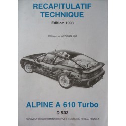 Alpine A610 Turbo D503,...