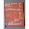Renault Master frein hydraulique, manuel de réparation original