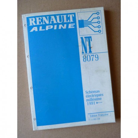 Alpine A610 Turbo D503, schémas électriques original