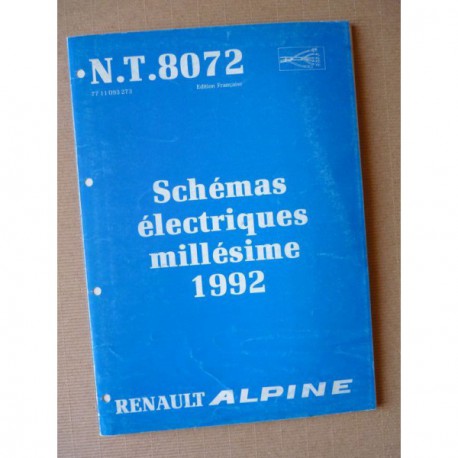 Alpine A610 Turbo D503 1992, schémas électriques original