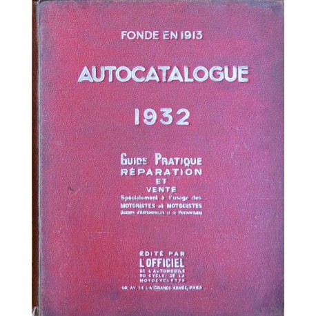 Autocatalogue 1932