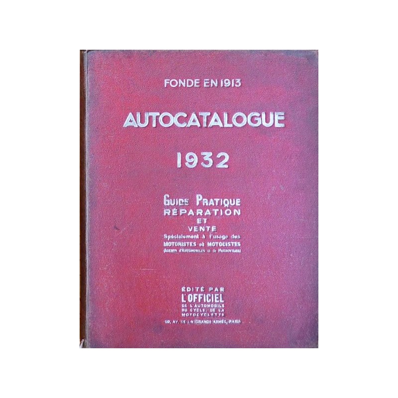 Autocatalogue 1932