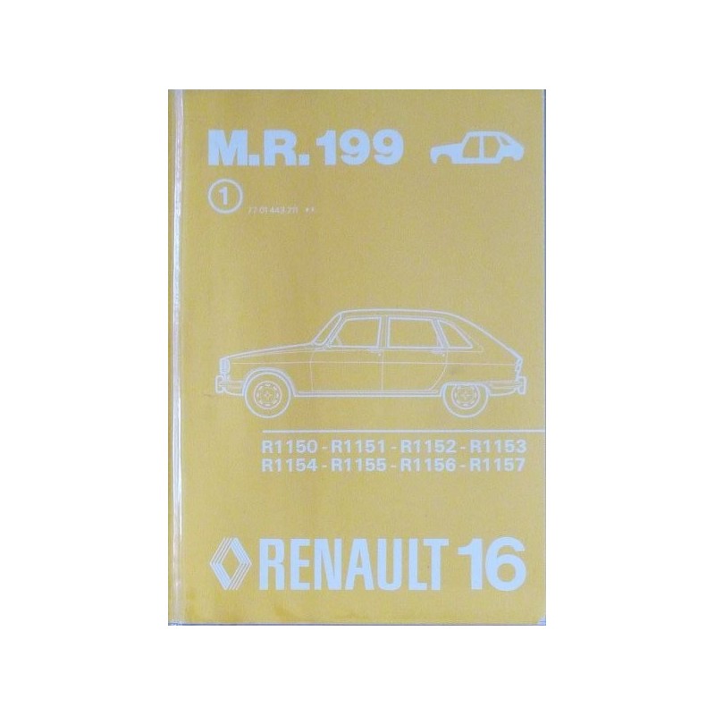 Renault 16, manuel de réparation carrosserie