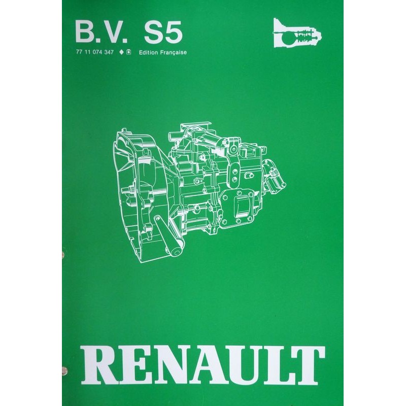 Boîte de vitesses Renault S5 18, manuel de réparation