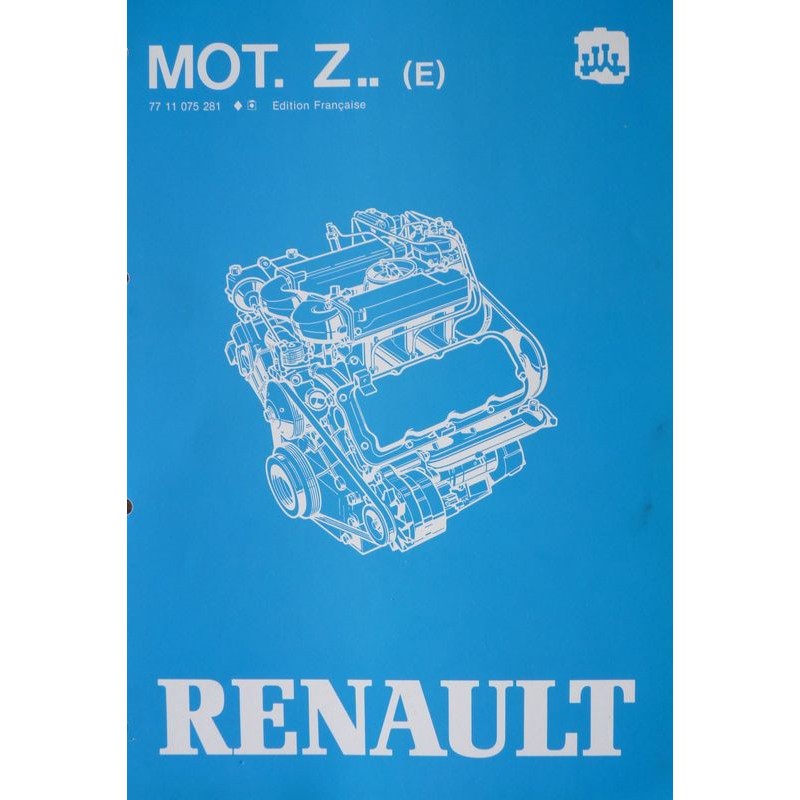 moteurs V6 types Z7V Z7U Z6W Z7W, Renault Alpine, manuel de réparation