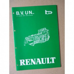 Boîte de vitesses UN1 et UN5 Renault Alpine, manuel de réparation original