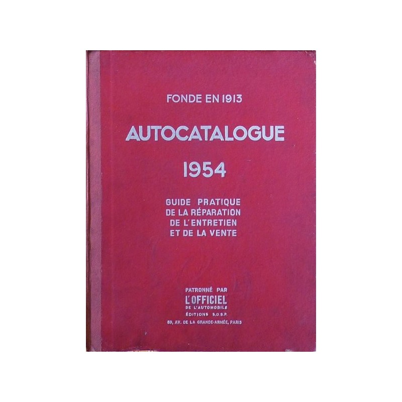 Autocatalogue 1954