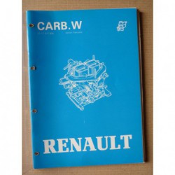 Carburateur Weber pour Renault, manuel de réparation original